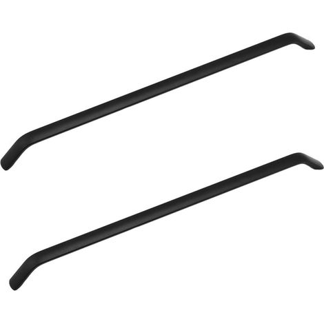 Aiducho 2 X Schwarze 320 Mm Küchenschrankgriffe Aus Aluminiumlegierung Für Küchenschränke, Türen, Kleiderschränke, Schubladen, Schlafzimmermöbel, Inklusive Schrauben