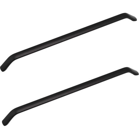 2 Schwarze 288 Mm Küchenschrankgriffe Aus Aluminiumlegierung Für Küchenschränke, Türen, Kleiderschränke, Schubladen, Schlafzimmermöbel, Inklusive Schrauben