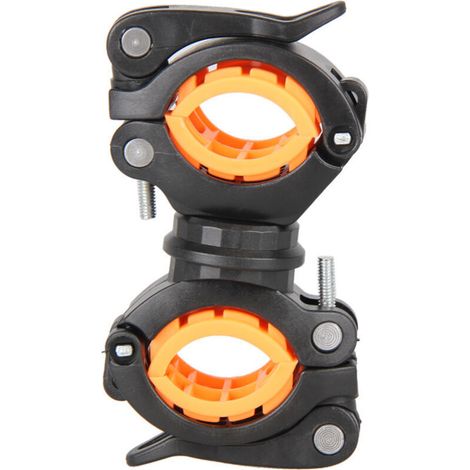 (schwarz) Lampenhalterungen, Fahrradtaschenlampenclips, Frontlichthalterungen, Kletterclips, Mountainbike-zubehör