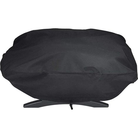 Aiducho Wasserdichte Schutzhülle Für Weber 7110 Q1000 Gasgrill, Uv- Und Wasserbeständig (67,1 X 44 X 32 Cm) (schwarz)
