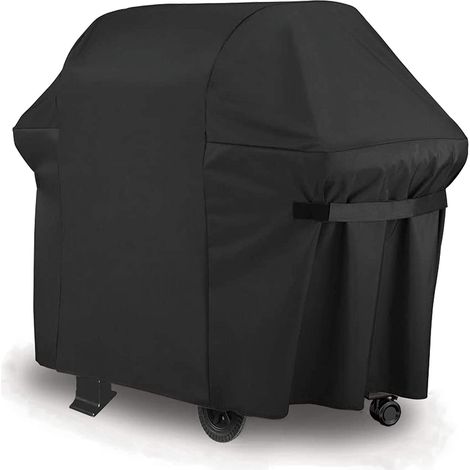 Aiducho Grillabdeckung, Robuste Gasgrillabdeckung Aus 420d Oxford-gewebe, Staub- Und Wasserdicht, Mit Selbstklebenden Gurten, 80 X 66 X 100 Cm