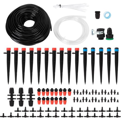 Aiducho 119-teiliges Tropfbewässerungsset, 40 M Garten-tropfbewässerungssystem Mit Verstellbarer Sprühdüse, Für Pflanzen/terrassen