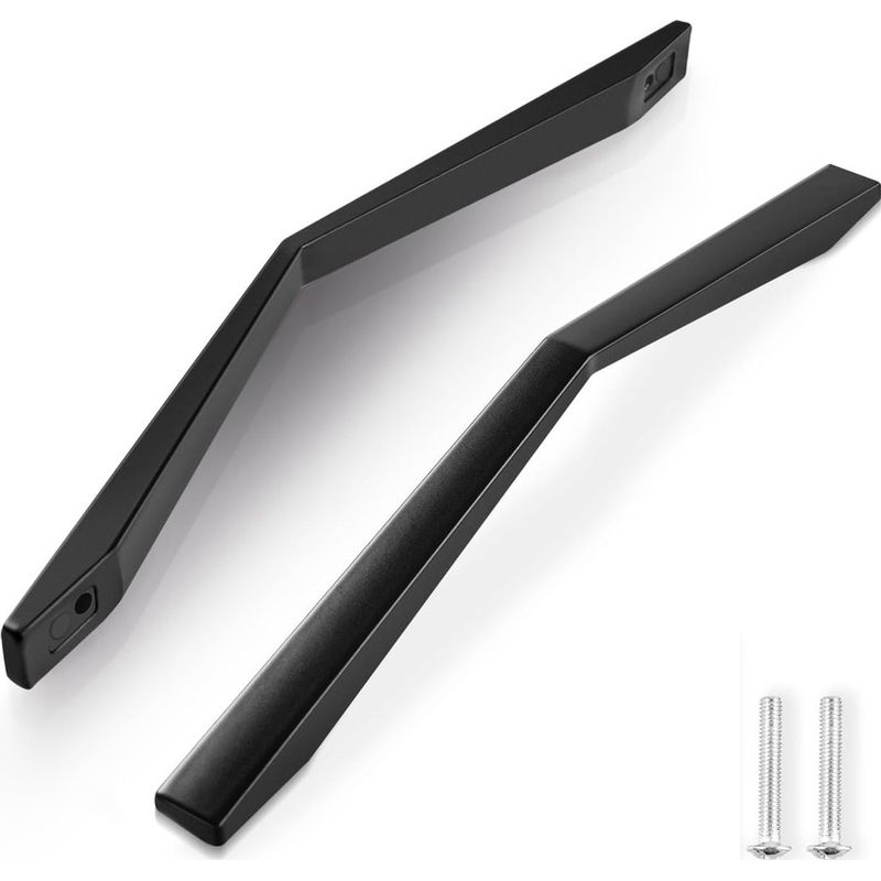 2-teiliges Küchenschrankgriff-set, 160 Mm Lochabstand, Schwarzer Küchentürgriff Aus Zinklegierung, Möbelgriff Für Küchenschränke Mit Schrauben