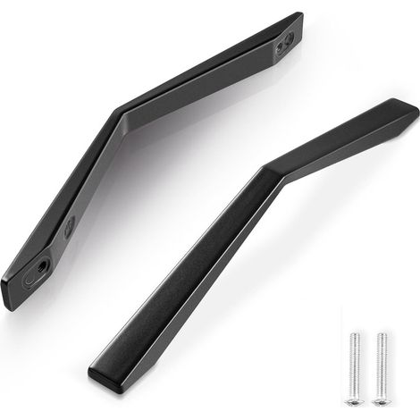 Aiducho 2-teiliges Küchenschrankgriff-set, 96 Mm Lochabstand, Schwarzer Zinklegierungs-küchentürgriff, Möbelgriff Für Küchenschränke Mit Schrauben