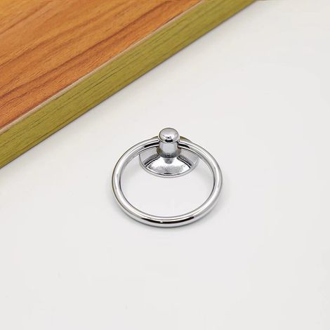 Aiducho Set Mit 12 Runden Schubladen- Oder Schrankgriffen – Vintage-stil – Einlochmontage – Chrom