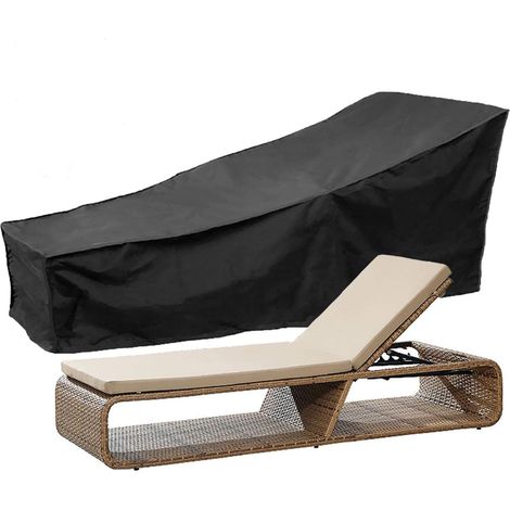 Aiducho Garten-sonnenliegenabdeckung, 210d Faltbare Sonnenliegenabdeckung, Staub- Und Wasserdichtes Polyester – 210 X 75 X 40/80 Cm