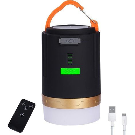 Aiducho Campinglaterne, Led-campinglaterne, Wiederaufladbare Zeltleuchte Mit 4800 Mah Akku, Wasserabweisend, Magnetfuß, 3 Leuchtmodi Für Camping, Arbeit, Jagd Und Angeln