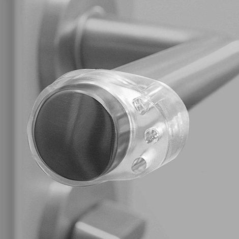 Aiducho Silikon-türstopper, Stoßdämpfer Zum Schutz Von Wänden Und Möbeln, Transparenter Türgriff, Türstopper Für Schlafzimmer, 10 Stück