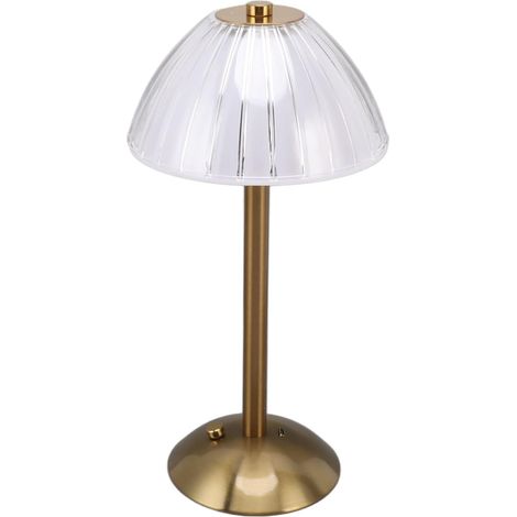 Aiducho Industrielle Led-tischleuchte, Rustikale, Per Usb Aufladbare Schreibtischlampe, Nachttischlampe Mit 3 Stufenlos Dimmbaren Helligkeitsstufen Und Touch-sensor-dimmer