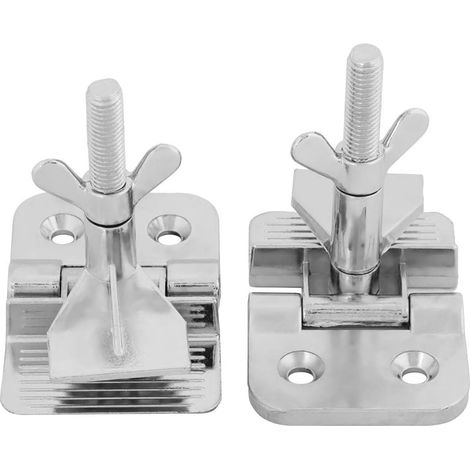 Aiducho 2er-set Metall-schmetterlingsscharnierclip (silber)