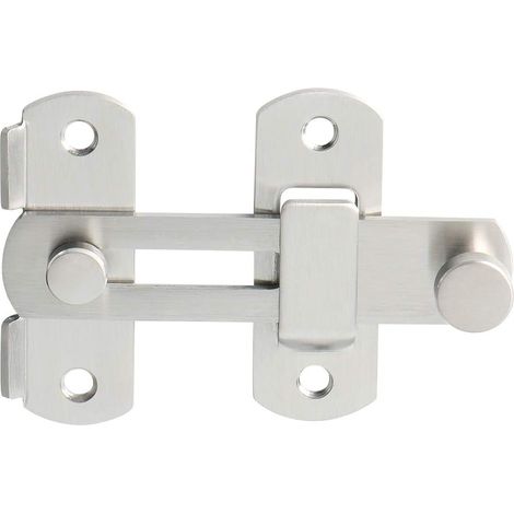 Aiducho Schiebetürschloss, Türriegel, Kippriegel Mit Schrauben Für Türen, Fenster, Schränke Und Gärten, Oberfläche Aus Gebürstetem Edelstahl, Ems9500-ls