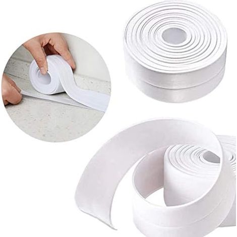 – 3,2 M X 38 Mm Wasserdichte, Selbstklebende Dichtungsrolle – Feuchtigkeits-, Schimmel- Und Hitzebeständig – Für Bad Und Küche