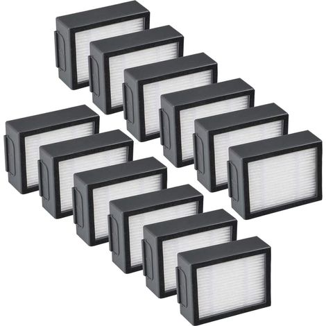 12 Hepa-filter Für Staubsauger, Kompatibel Mit Roomba-robotern Der Serien I & E (i3, I4, I6, I7, I8, E5, E6 + Plus).