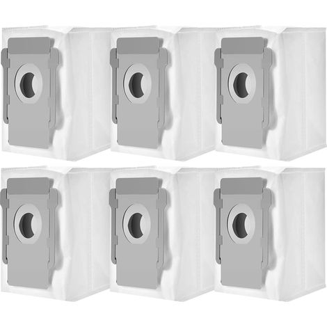 Set Mit 6 Kompatiblen Ersatzbeuteln Für Irobot I3, I7, I7+, E5, E6, E7 Und S9, Staubsaugerzubehör Für Roomba I7, Für Clean Base Staubsauger