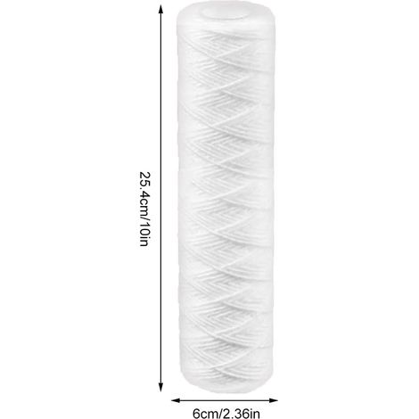 Aiducho 4er-pack Polypropylen-ersatzfilter Für Umkehrosmoseanlagen, 2,5 Zoll X 10 Zoll, 5 Mikron