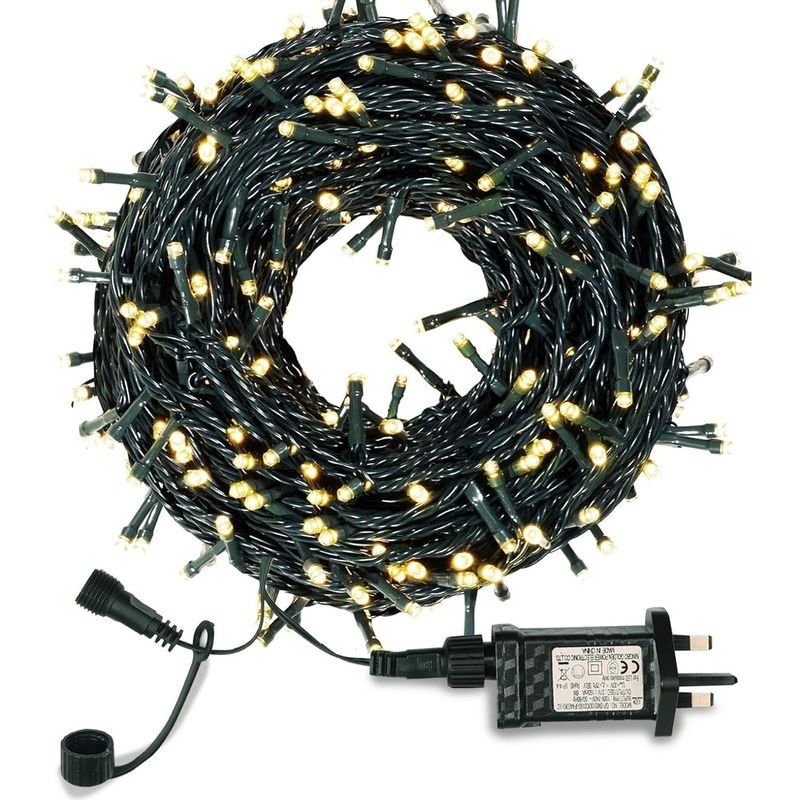Helle 30 M Lange Lichterkette Mit 300 Leds Und 8 Leuchtmodi Für Den Außenbereich, Netzbetrieb, Dekorative Gartenbeleuchtung Für Weihnachtsbaum, Terrasse, Garten, Haus, Hochzeit, Gartenparty Und Innenb