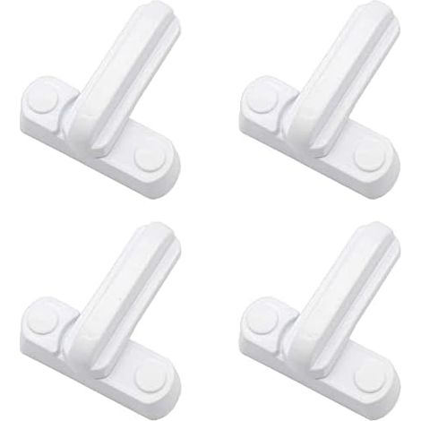 Aiducho 6-teiliges Fenstersicherungsset, Rahmenblocker, Tür- Und Fenstersicherung Für Upvc-, Pvc-türen Und -fenster – Weiß
