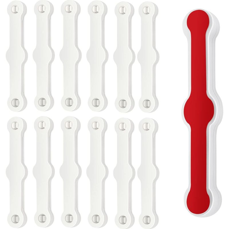 12-teiliges Set Moskitonetzclips Für Fenster, Selbstklebende Befestigungsclips, Kein Bohren Erforderlich, Für Balkon Oder Terrasse