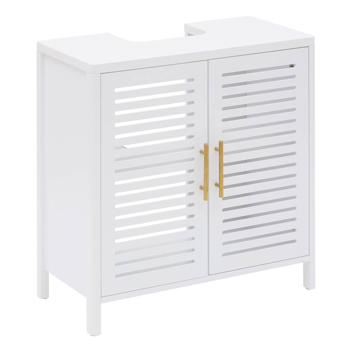 Waschtischunterschrank Orea, Quadratisch, 35 X 70 Cm, 2 Türen, Weiß - 5five