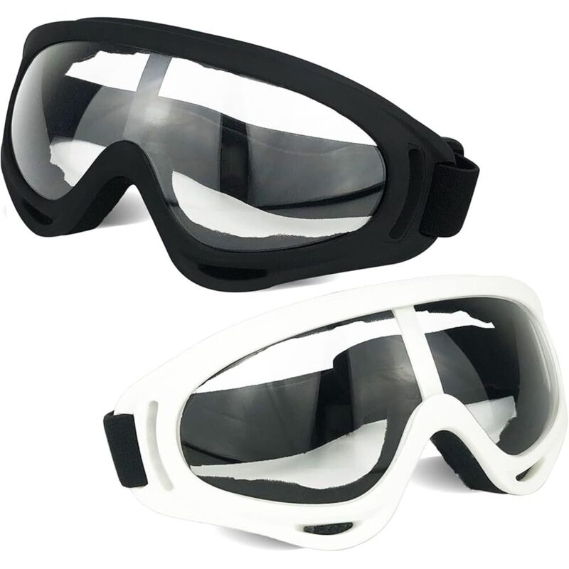 (20×10×10) Set Mit 2 Schutzbrillen / Sicherheitsbrillen / Motorradbrillen Mit Bandanas