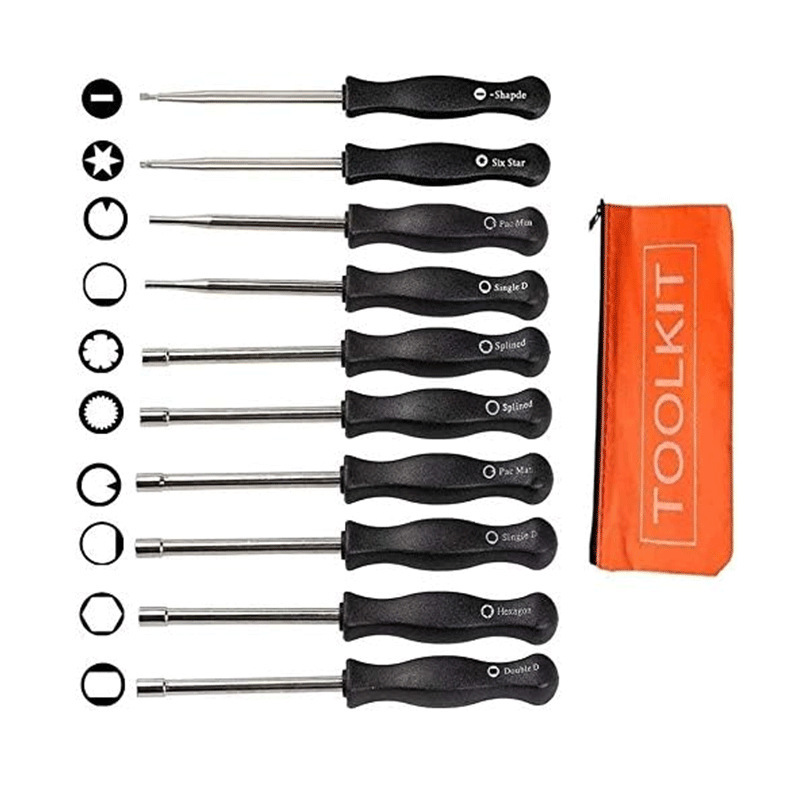 Rasenmäher- Und Kettensägen-ersatzteile, Universeller Vergaser-einstellhebel, Werkzeugtasche, Orangefarbene Packung, 10 Stück, Grenzüberschreitend