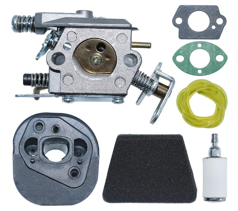 Zubehör Für Rasenmäher Und Kettensägen: Vergaser Für Partner 350 351 Paket Mit Luftfilterhalter
