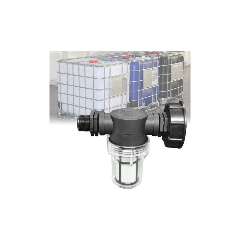 Pa-wasserhahnanschluss Für 1000-liter-tank, Gartenschlauchverbinder Für Regenwassersammler Mit Filterfunktion, S60x6 Ibc-wassertankadapter (3/4'' Außengewinde)