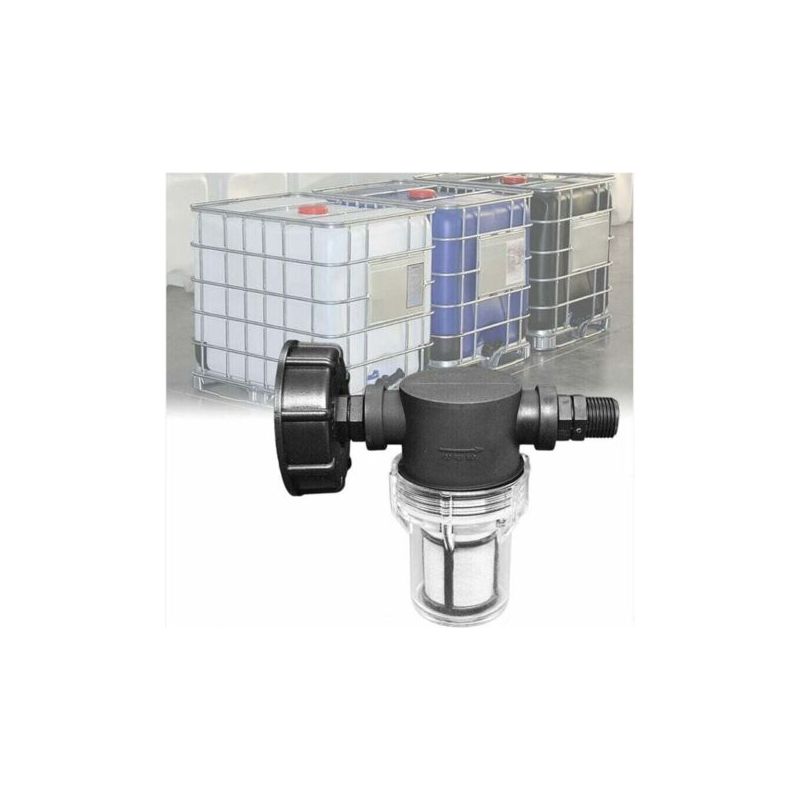 U-förmiger Pa-anschlussadapter Für 1000-liter-ibc-tanks Mit Regenwasserfilter, 1/2-zoll-außengewinde