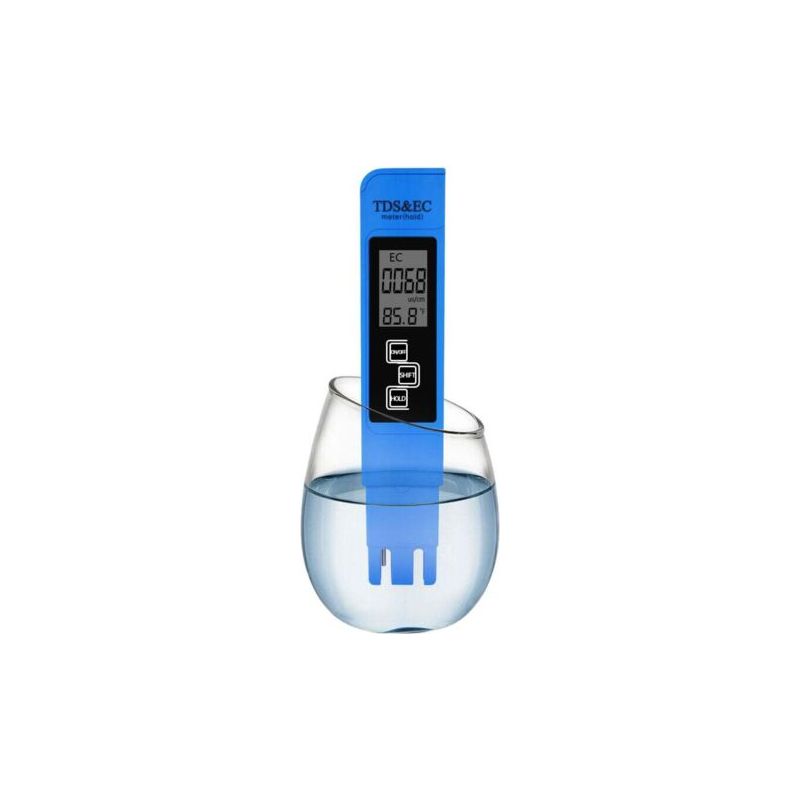 Pa Hochpräzisions-wasserqualitätsmessgerät In Stiftform (3-in-1): Ph-wert, Ec-wert, Tds-wert (online), Blau