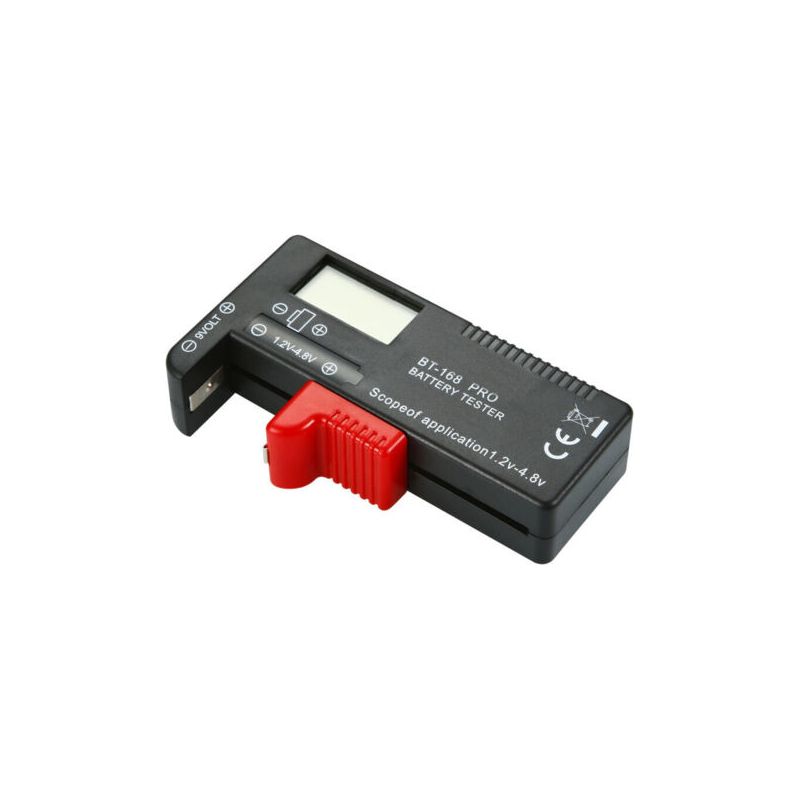 Pa Digitaler Batterietester, Universal Batterietester, Batterietester, Für Aa, Aaa, C, D, Pp3, 9v, 1,5v, Knopfzellenbatterien - Funktioniert Ohne Batterie