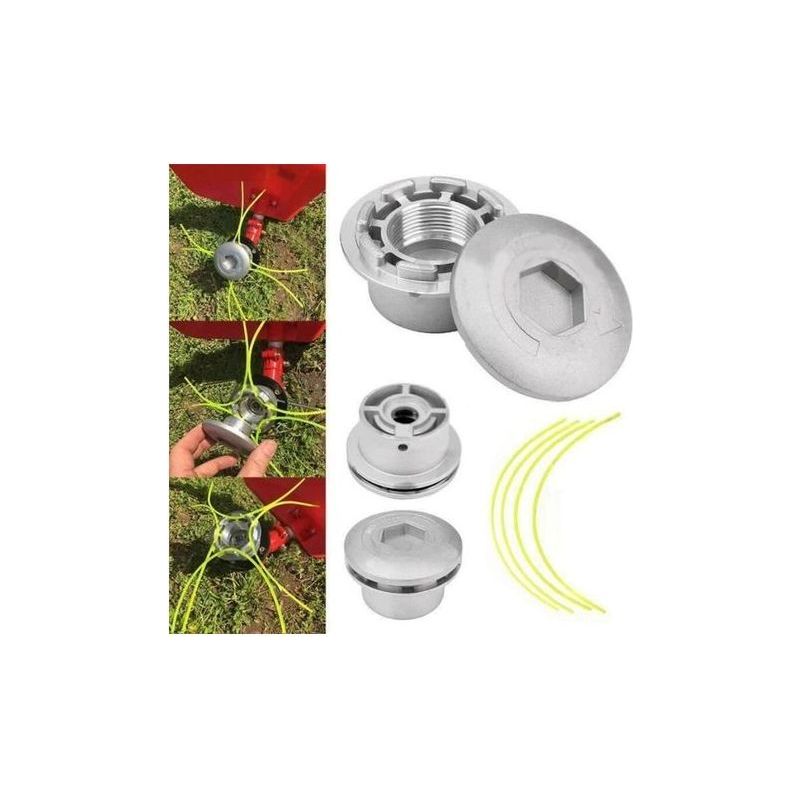 Paar Universelle Aluminium-trimmerköpfe, Trimmerfaden-set, Zubehör Für Rasentrimmer Und Freischneider
