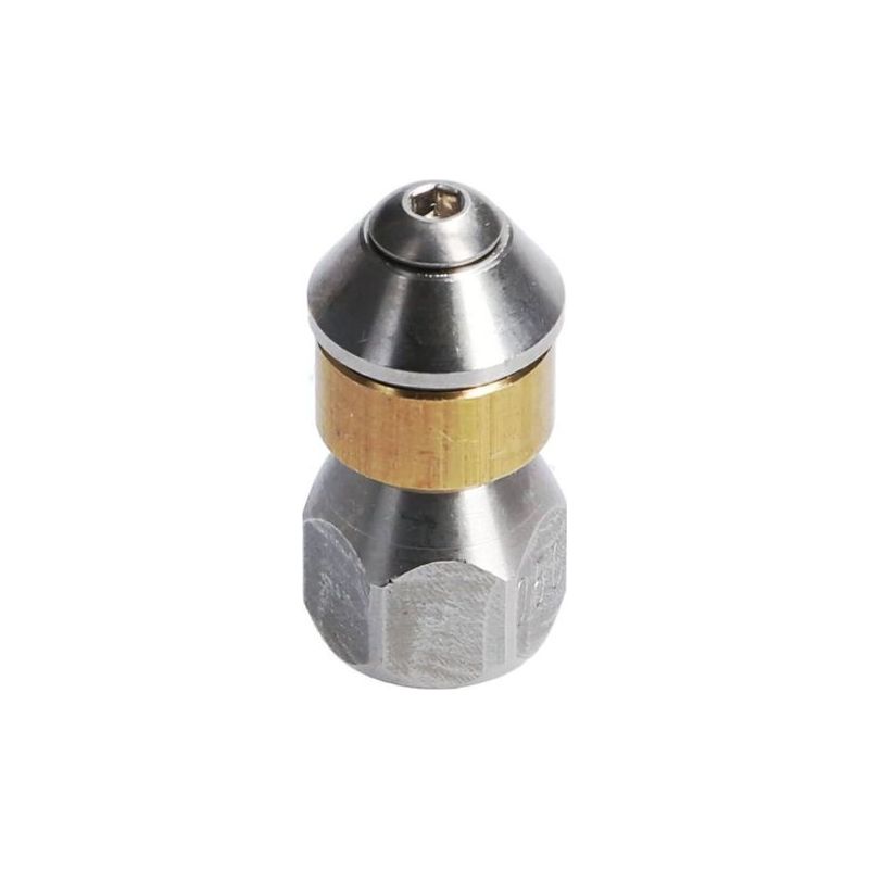 Rotationsdüse Für Hochdruckreiniger-schlauchreinigung, 1/8"-einlass, 3 X 0,8 Mm - 050, Edelstahl/messing