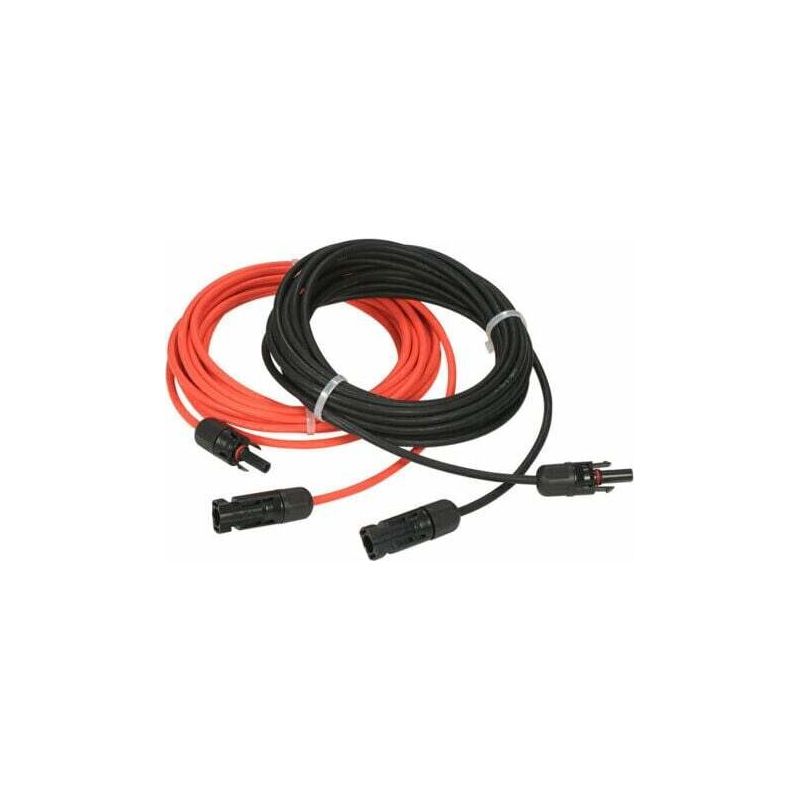 Pa Aiperq Solarmodul-verlängerungskabel Mit Mc4-stecker, Rotes + Schwarzes Adernpaar, 14 Awg, 4 Meter - Rw