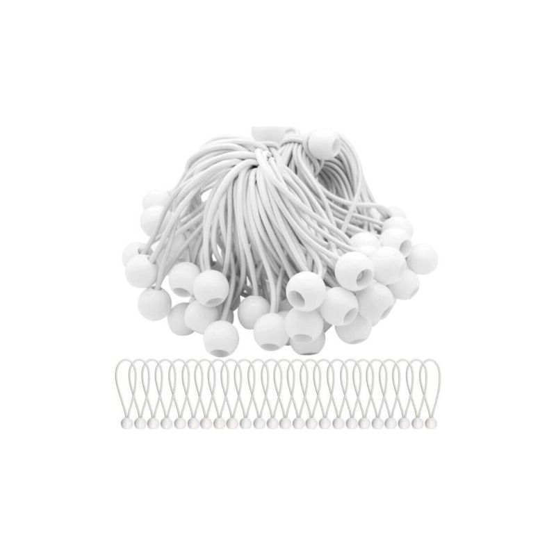 Pa 50 Stück Elastische Spanngummis Mit Kugeln. Elastische Spanngummis, Elastische Bälle Für Festzelte, Zelte, Banner Und Planen
