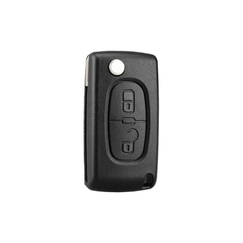 Pa Largeight 2 Tasten Schlüsselgehäuse Kompatibel Ce0523 Klappschlüssel Für Peugeot 207 307 308 407 408 3008 5008 Citroen C2 C3 C4 C5 C6 C8 (2 Tasten, Ce0523)-largeight