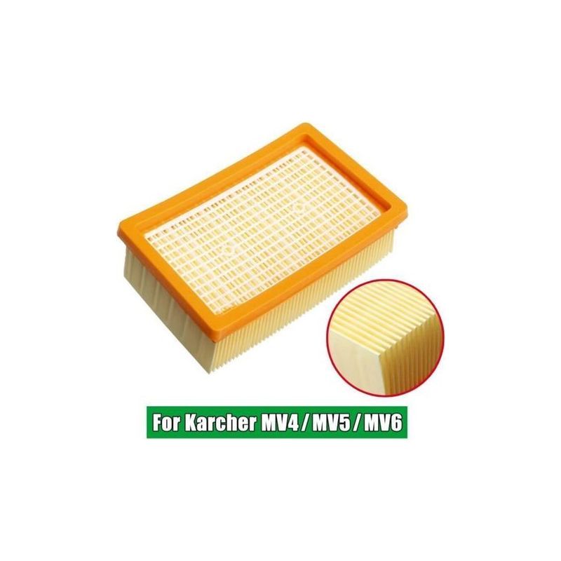 Paar Flache Staubsaugerfilter Als Ersatz Für Kärcher Mv4, Mv5 Und Mv6