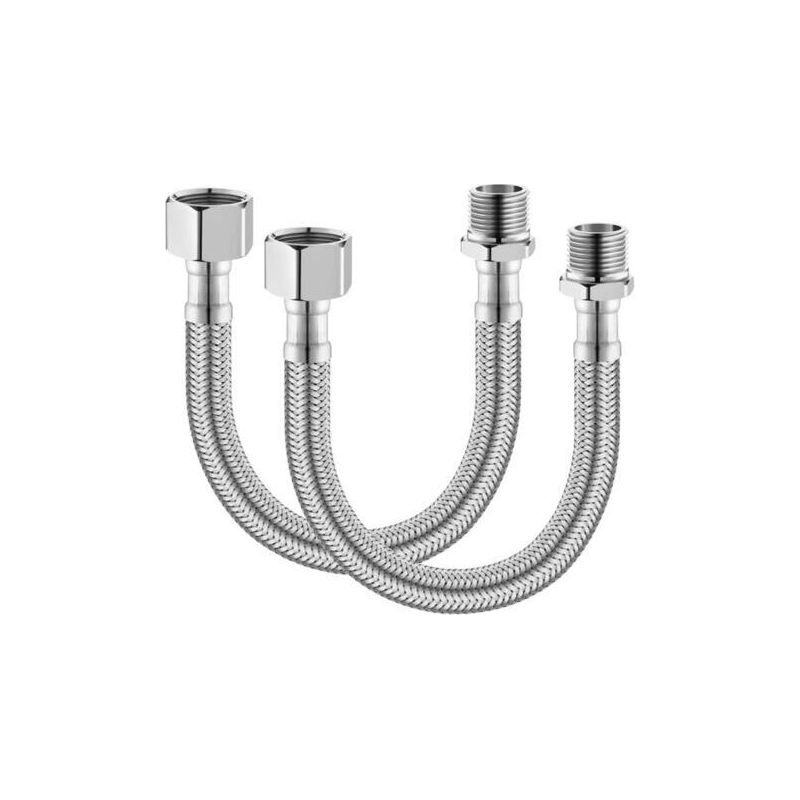 Stück Flexible Wasserhahn-anschlussschläuche, Für Badezimmer- Und Toilettenarmaturen Sowie Küchenspülen-wasserzulaufschläuche (30 Cm)