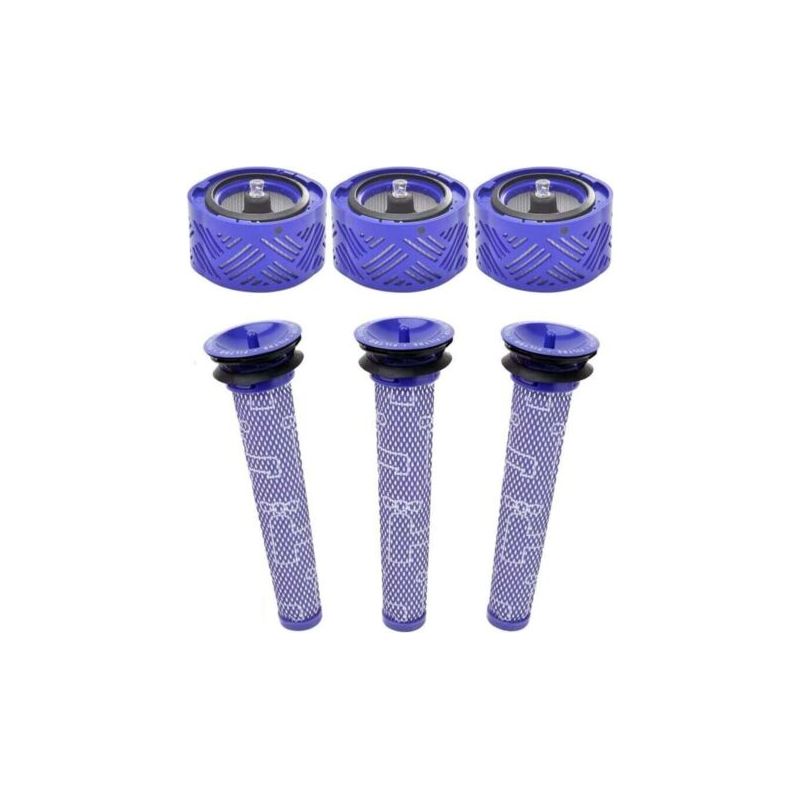 Pa 6er-pack Hepa-filter, Kompatibel Mit Dyson Staubsaugern V6 Dc58 Dc59 Dc62 Dc72 Dc74 Sv03 Sv09