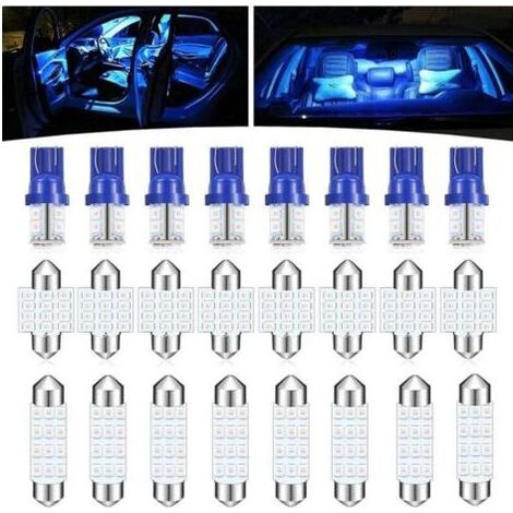 Pa 24 Stück T10 31 Mm 42 Mm Led-autolampen Innenraumbeleuchtung Kennzeichenbeleuchtung (blau)