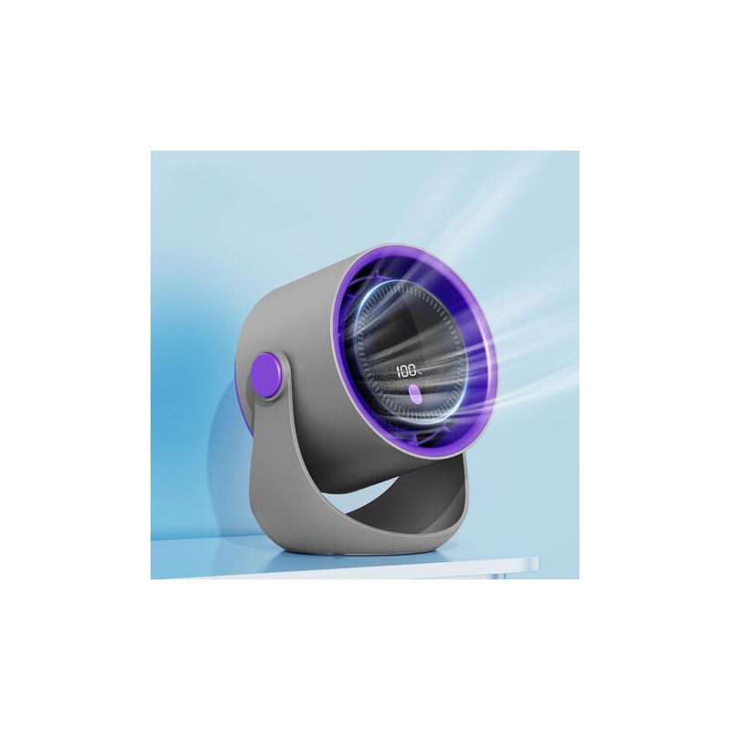 Pa Tischventilator, Usb-ventilator Mit Digitalanzeige, Kleiner, Leiser Ventilator, Tragbar Für Schlafzimmer, Büro, Studentenwohnheim, Nachttisch, Zuhause