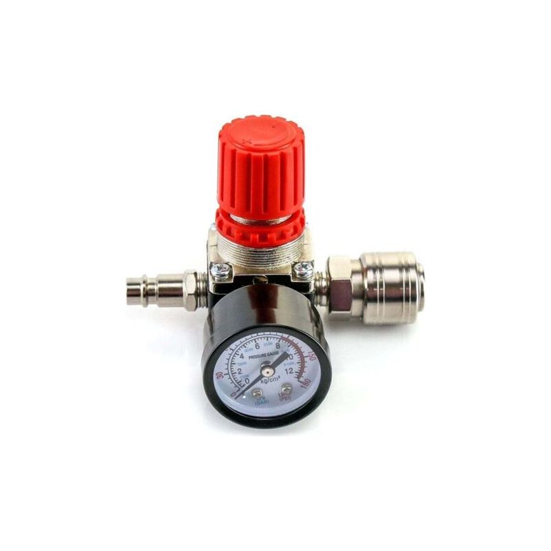 Pa 1/4"-druckregler Für Luftkompressoren (vierwegeventil), Druckregelventil Mit 140 Psi/12 Bar Anschluss