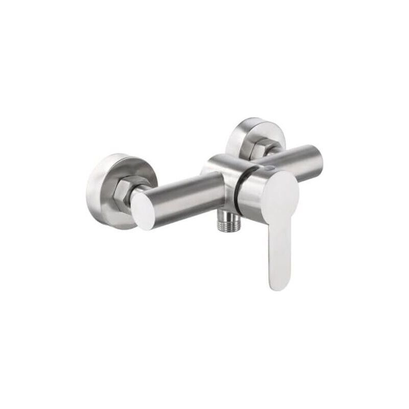 Einhebel-duscharmatur, Wandarmatur Aus Edelstahl 304, Einhebel-duscharmatur Mit Montagezubehör, Wandarmatur Für Badewanne Und Dusche