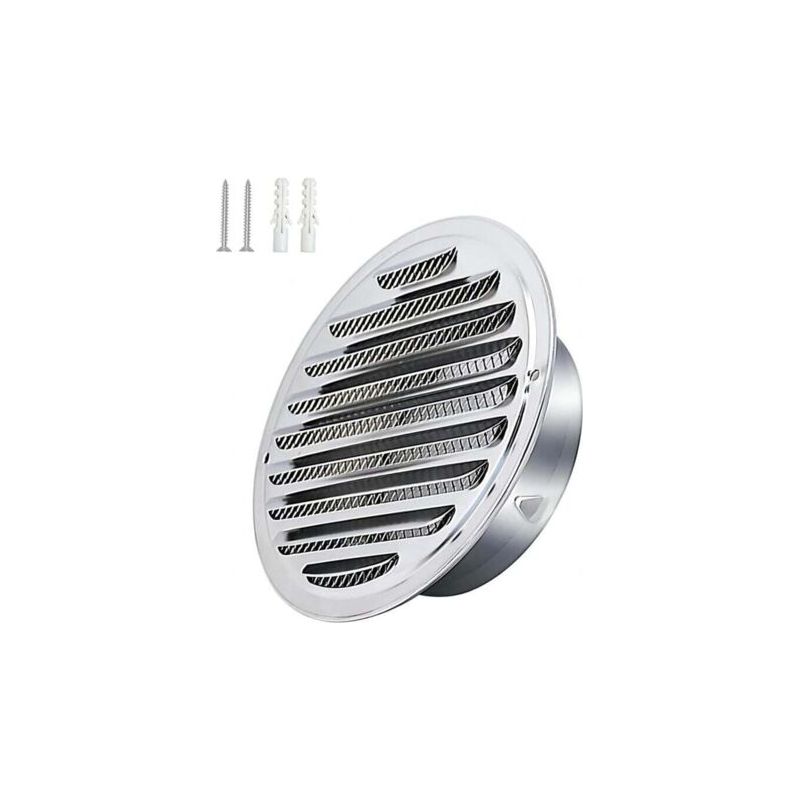 Pa 150 Mm Rundes Edelstahl-lüftungsgitter Für Abgasrohre Mit Moskitonetz