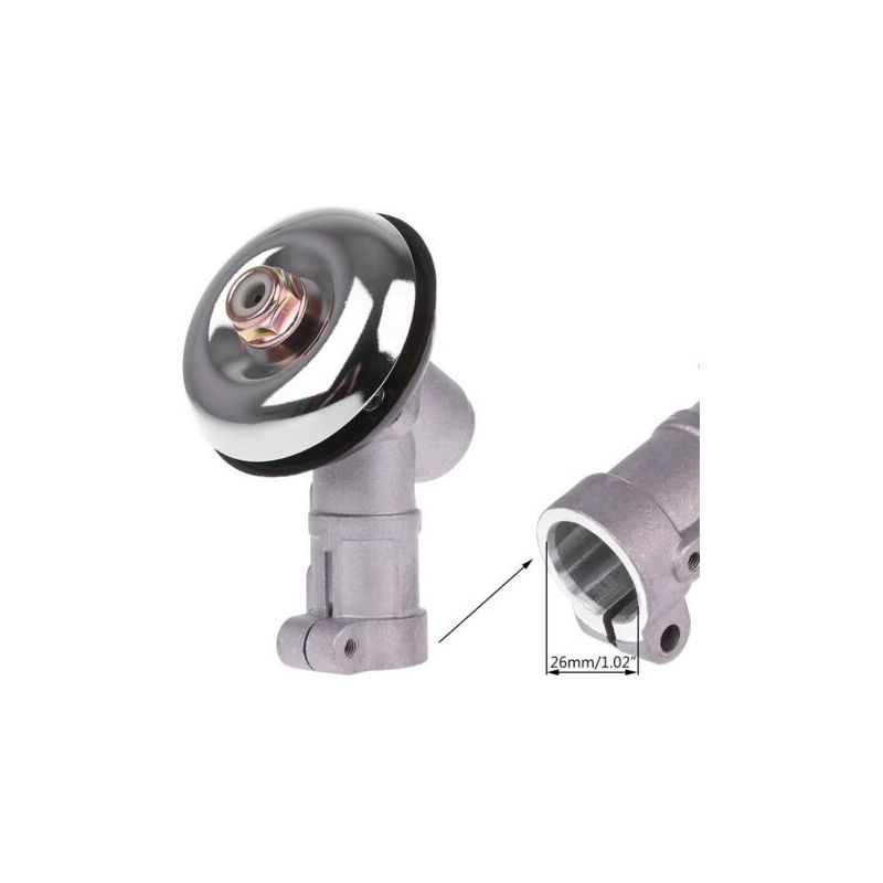 Pa Universal-winkelgetriebe Für Freischneider, 9-zahn-rundzahnradkopf Für Rasentrimmer/kettensägen, Rasenmähergetriebe M10 X 1,25lh (26 Mm)