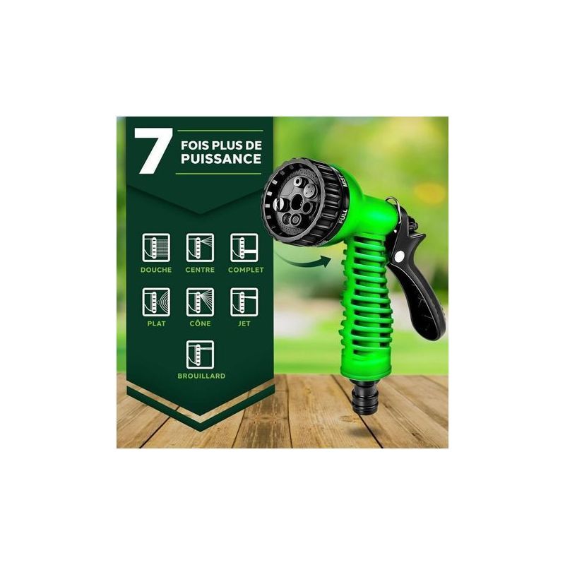 Paar Flexible Und Dehnbare Gartenschläuche, Einziehbarer Gartenschlauch (7,5 M)
