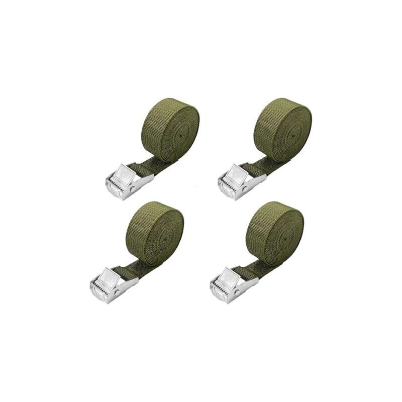 Pa 5m Spanngurte – 4er-pack Kurze Ratschengurte Mit 25mm Schnalle, 100kg Tragkraft, Fahrradträgergurte, Extrem Robuste Motorradgurte