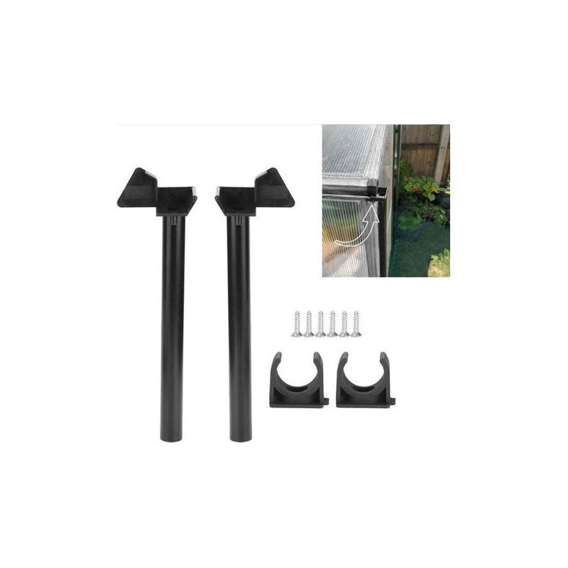 Gartengewächshaus-dachrinnen-set (2 Stück) Für Gewächshaus-regenwasserrinnen, Fallrohr-set, Zubehör Für Abflussrohre