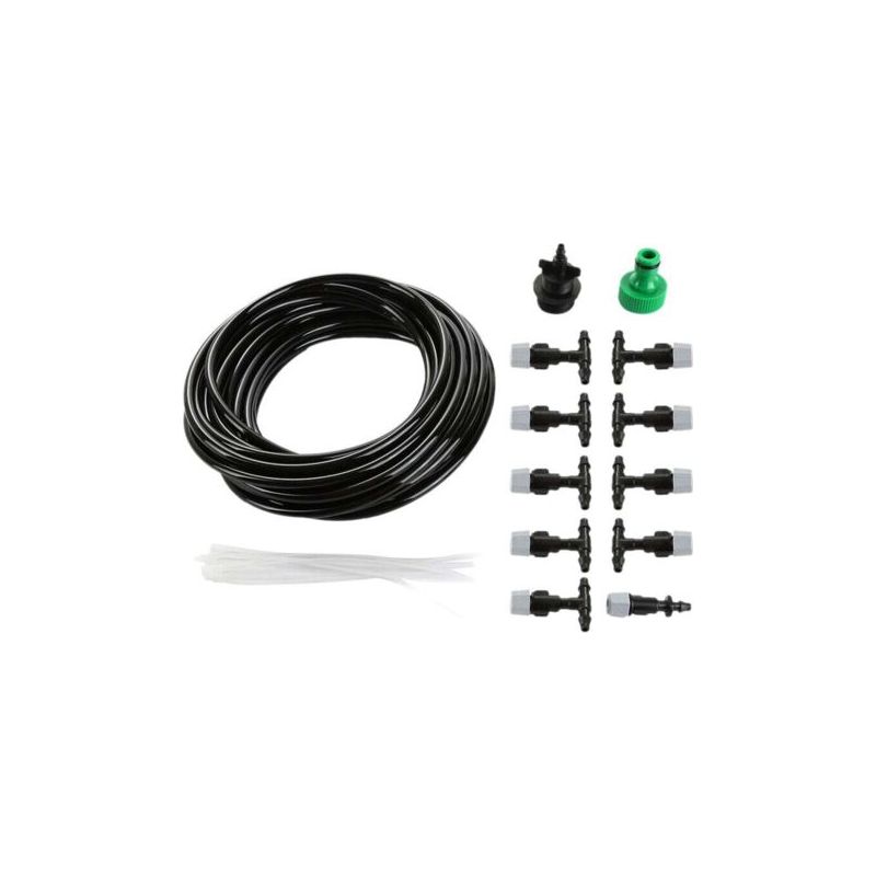 Pa Wassernebel-kühlsystem, Gartenschlauchdüsen-sprinkler-mikrobewässerungsset, 10 M Mikro-tropfbewässerungsset Für Den Außenbereich