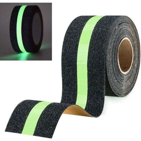 Pa Anti-rutsch-klebeband Mit Leuchtfolie, Leuchtet Im Dunkeln, Sicherheitsband Für Treppen, Leitern, Rutschige Böden Im Innen- Und Außenbereich, 5 M X 5 Cm
