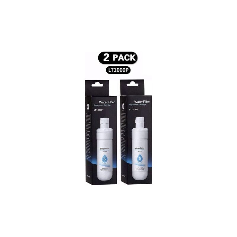 Pa 2er-pack Lt1000p Kühlschrank-wasserfilter – Entfernt Schwermetalle Und Sedimente – Kompatibel Mit Kühl-/gefrierkombinationen Mit Französischen Türen Und Side-by-side-kühlschränken